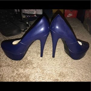 Navy blue shoes